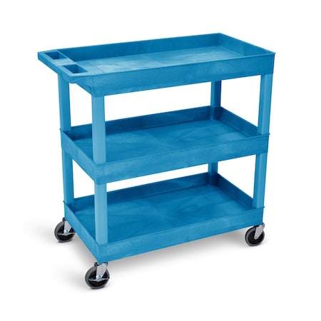 Luxor 100 lbs per shelf Load Capacity, 18 in Overall L, 36 in Overall H, 35 in Overall W EC111-BU
